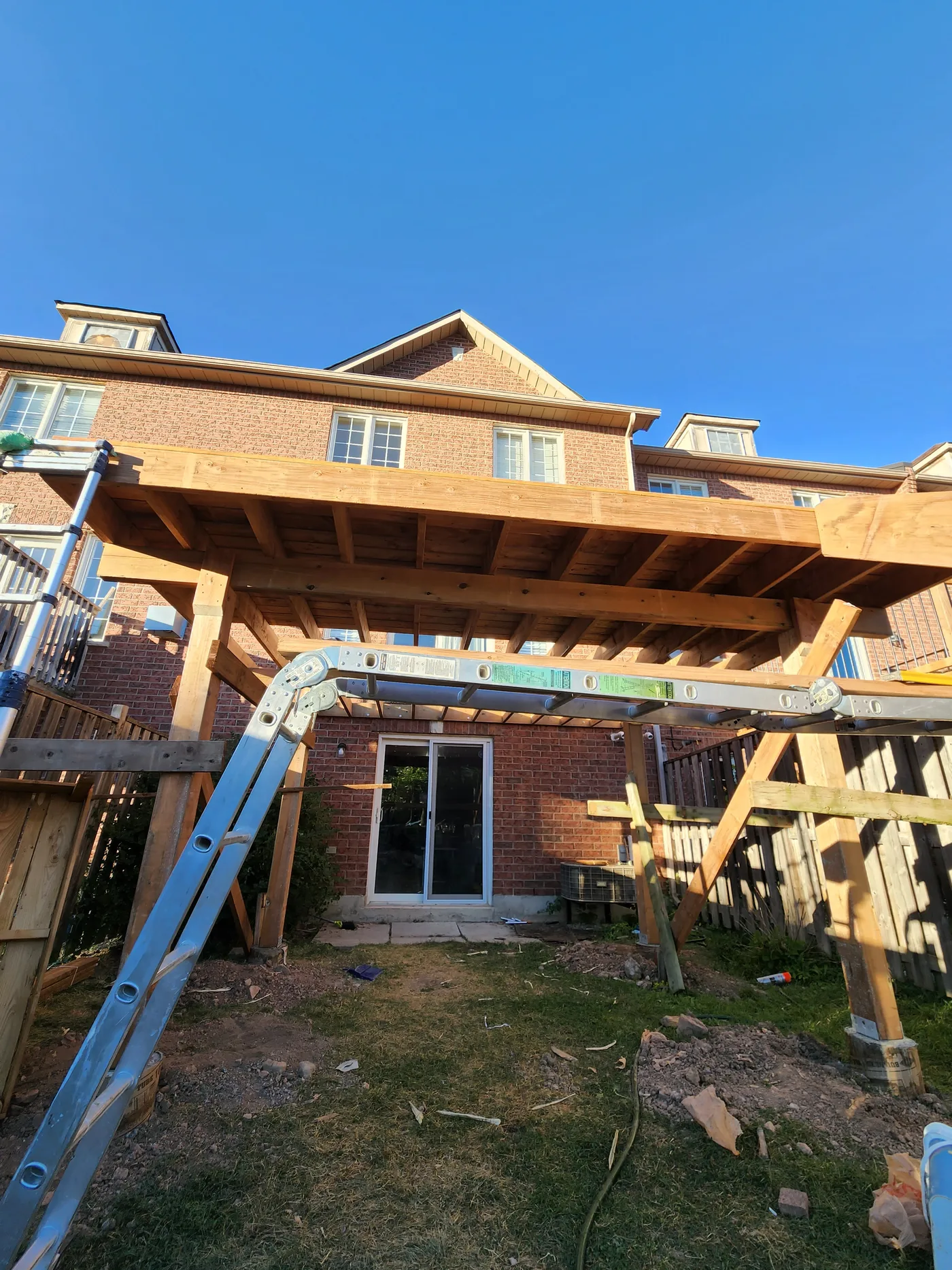 The completed structure before the decking went down, Mississauga
